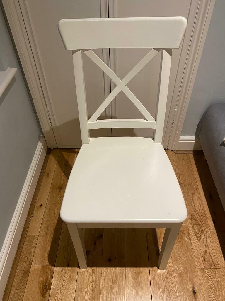 Ikea White Wooden Chair In Earls Court London Gumtree
