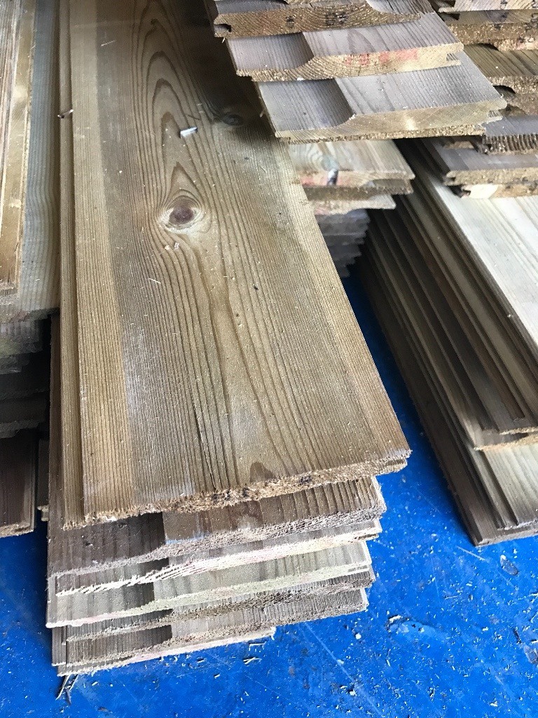 5" Treated T&G Shiplap Timber Cladding (Ideal for Sheds) New Downgrade