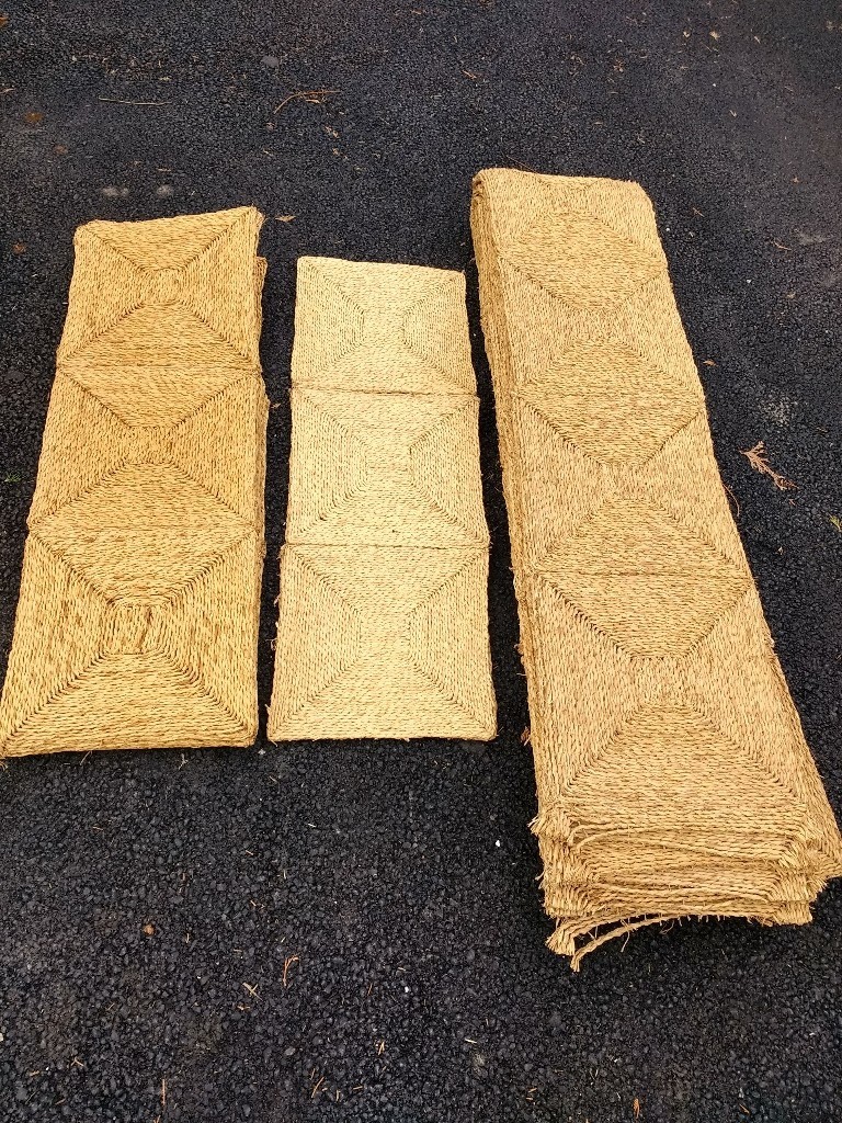 Rush Mats, Naturally Rustic Seagrass Rush Matting Squares Eco