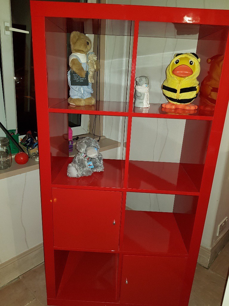 Fantastic High Gloss Red Ikea Kallax Shelving Unit in Newlands, Glasgow Gumtree