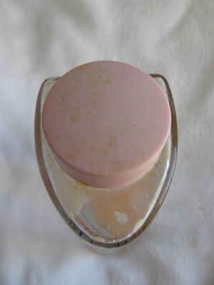 vtg 50s 1960 Helena Rubinstein lotion cosmetics Skin Dew ATOMIC age glass bottle