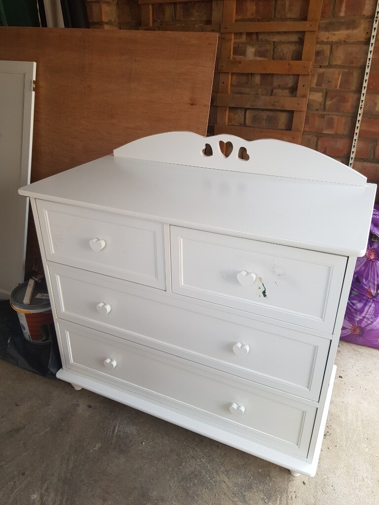Girls White Chest Of Drawers Middlesbrough In Middlesbrough