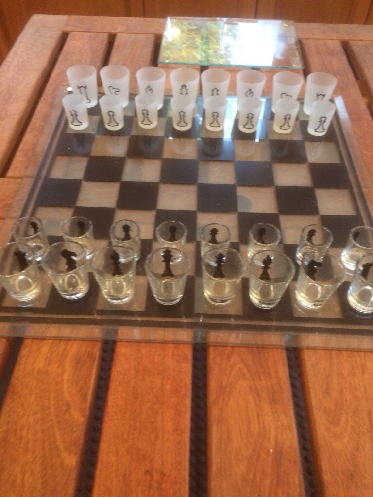 Glass shot chess set in Baillieston, Glasgow Gumtree
