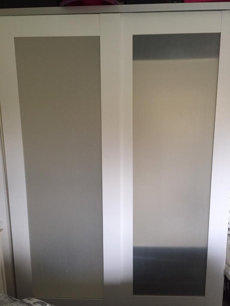 Ikea White Double Wardrobe Elga In Worcester Worcestershire