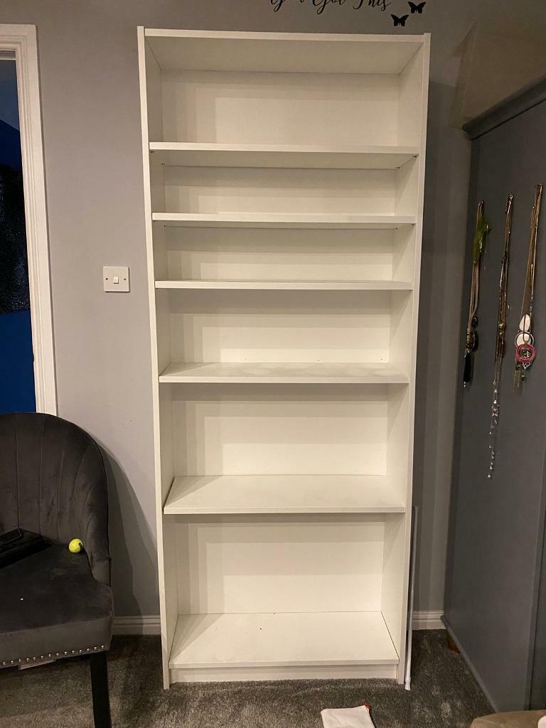GONE **** IKEA white double billy bookcase. in Dennistoun, Glasgow