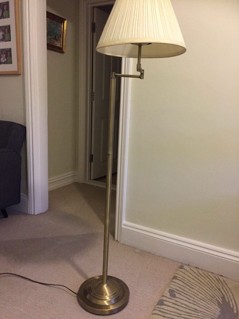 John Lewis antique brass look standard lamp. in Cambridge