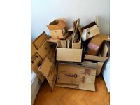 20+ cardboard moving boxes 