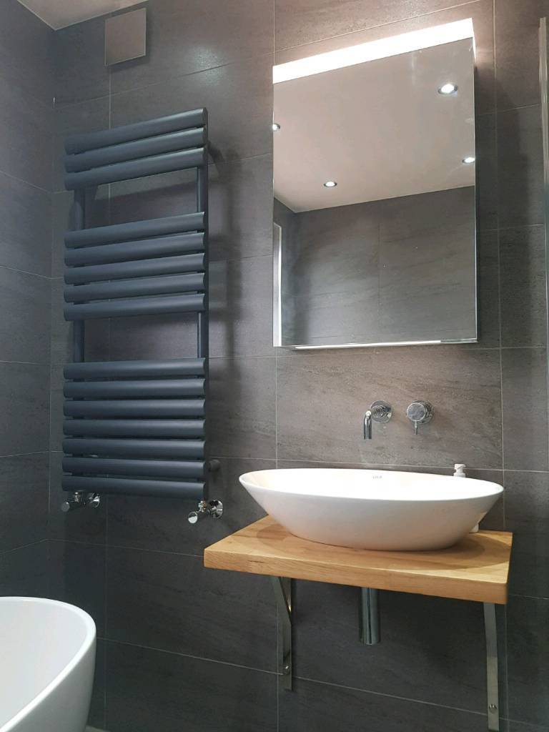 Anthracite / Grey Designer towel radiator in Darlington, County