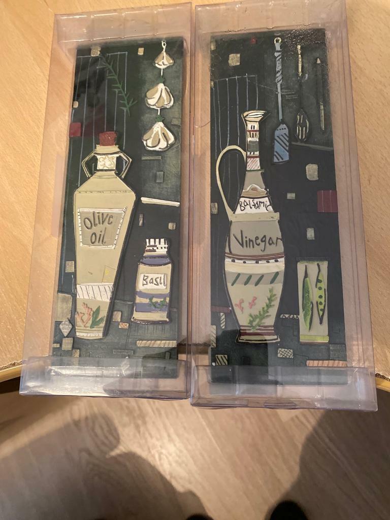 Pair Of Kitchen Wall Plaques In Bromsgrove