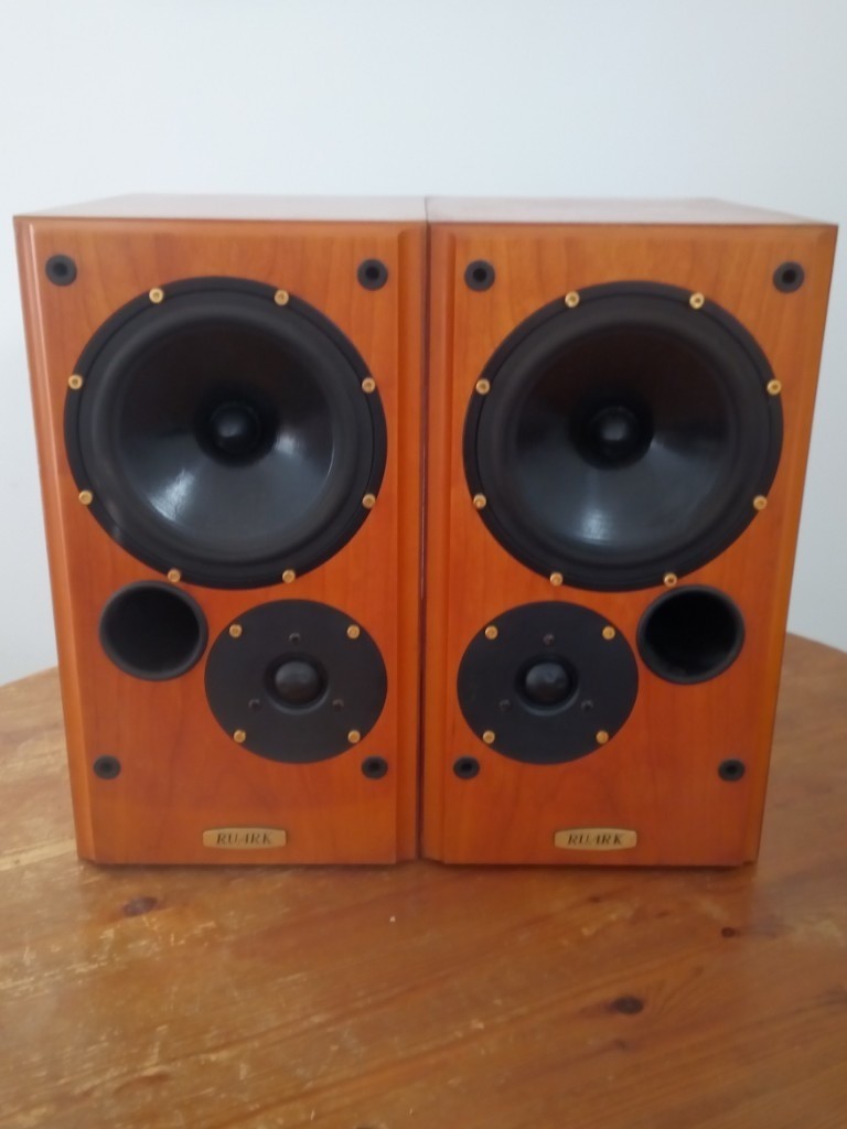 Rare Ruark Acoustics Sceptre bookshelf audiophile speakers in real