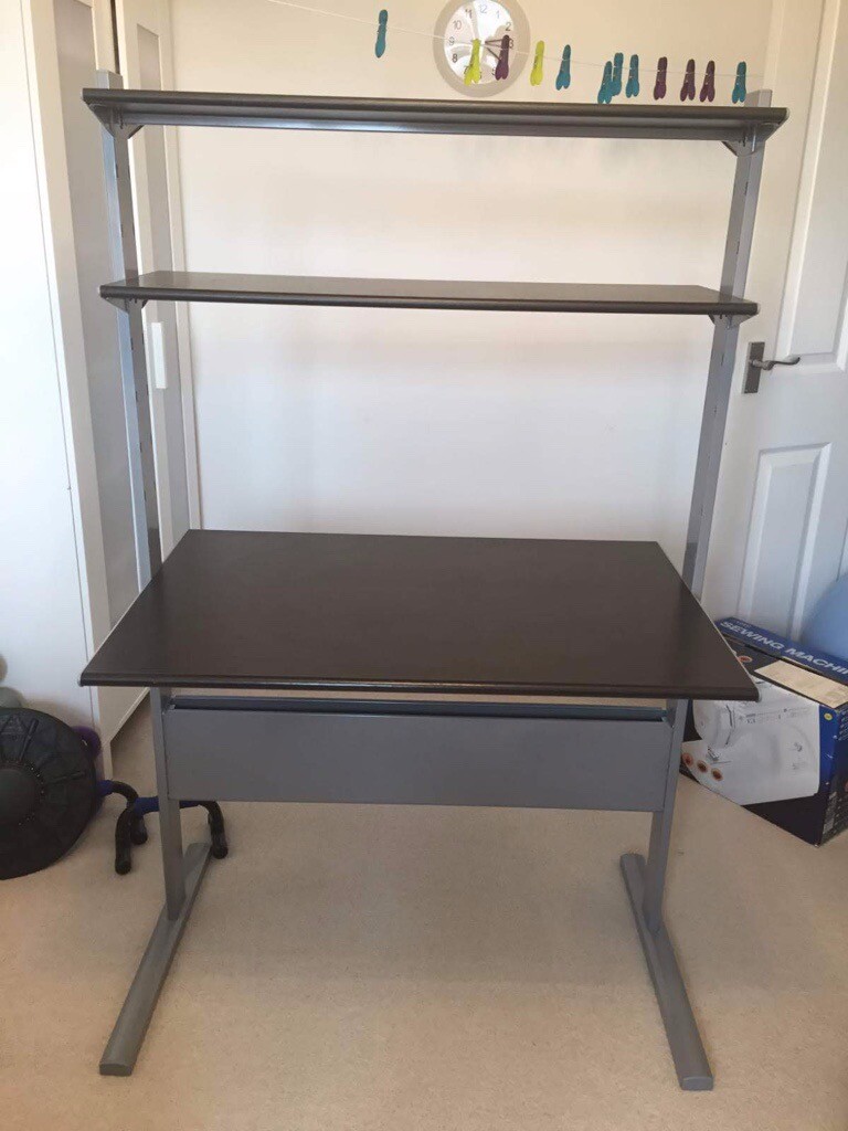 Ikea desk with two shelves in Nottingham, Nottinghamshire Gumtree