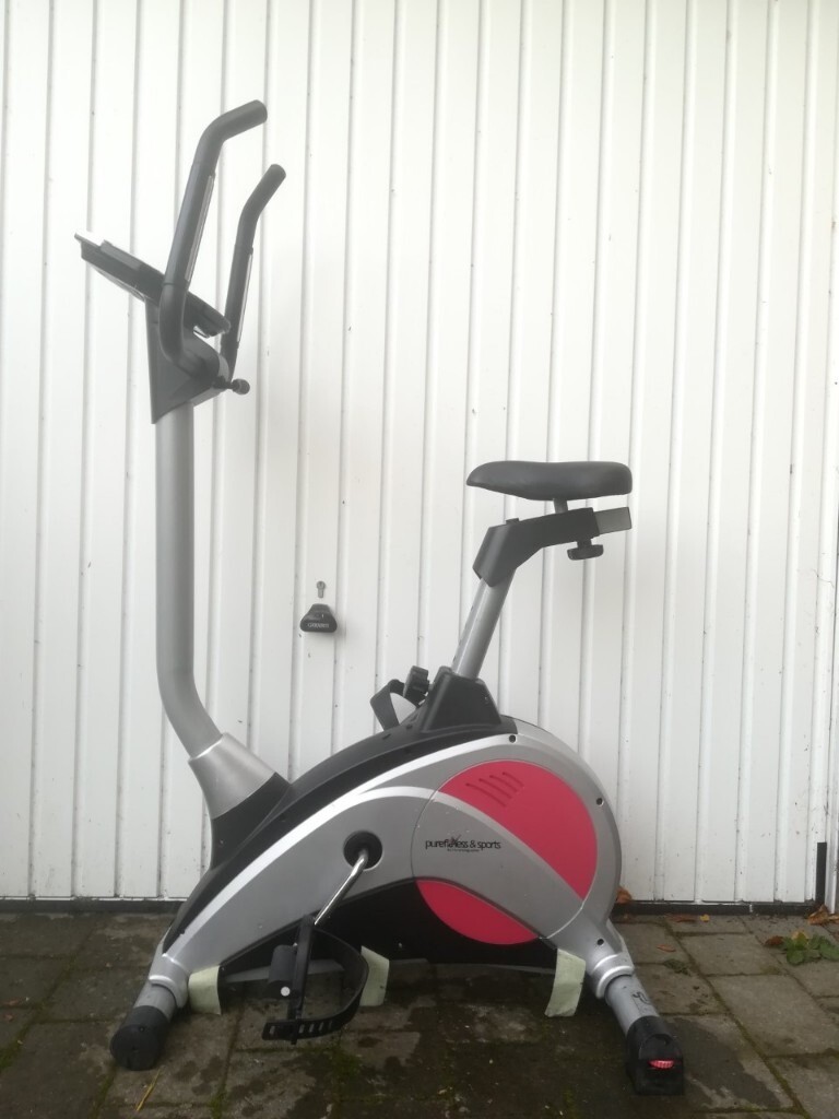 Electric exercise bike by "pure exercise & sports" Settings for all levels of fitness. in