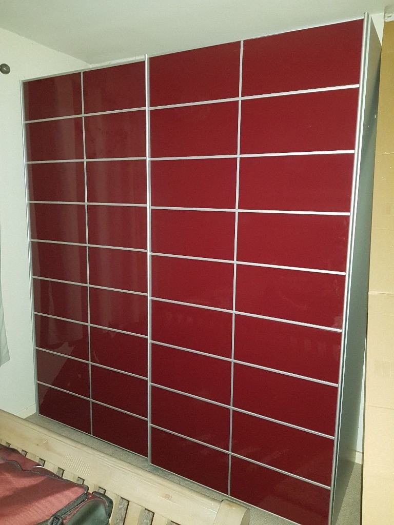 Glass Fronted Double Sliding Door Wardrobe In Drayton Norfolk