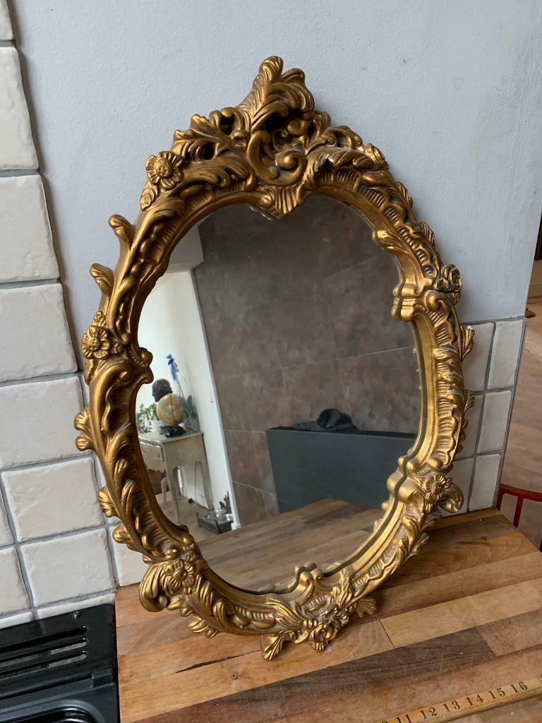 Beautiful Shaped Ornate Gold Framed Mirror in Ruddington