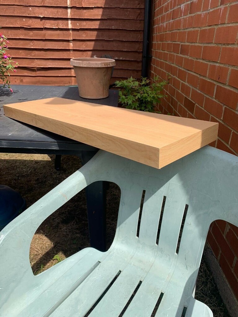 Argos Beech effect Floating Shelves Set of three 80cms in Luton