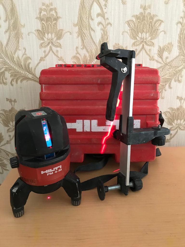 Hilti pm4 laser level with ceiling bracket. in Mountain Ash, Rhondda