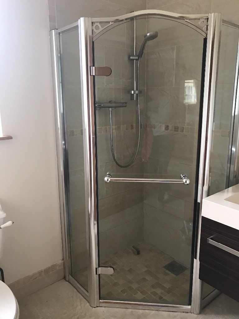 Daryl Arcadia Pentagon Hinged Shower Enclosure 900 x 900 in Cookstown