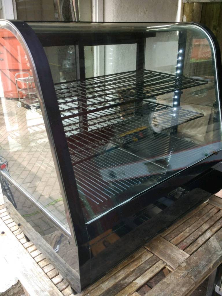 Commercial Electric Fridge cake sandwich display Showcase. in