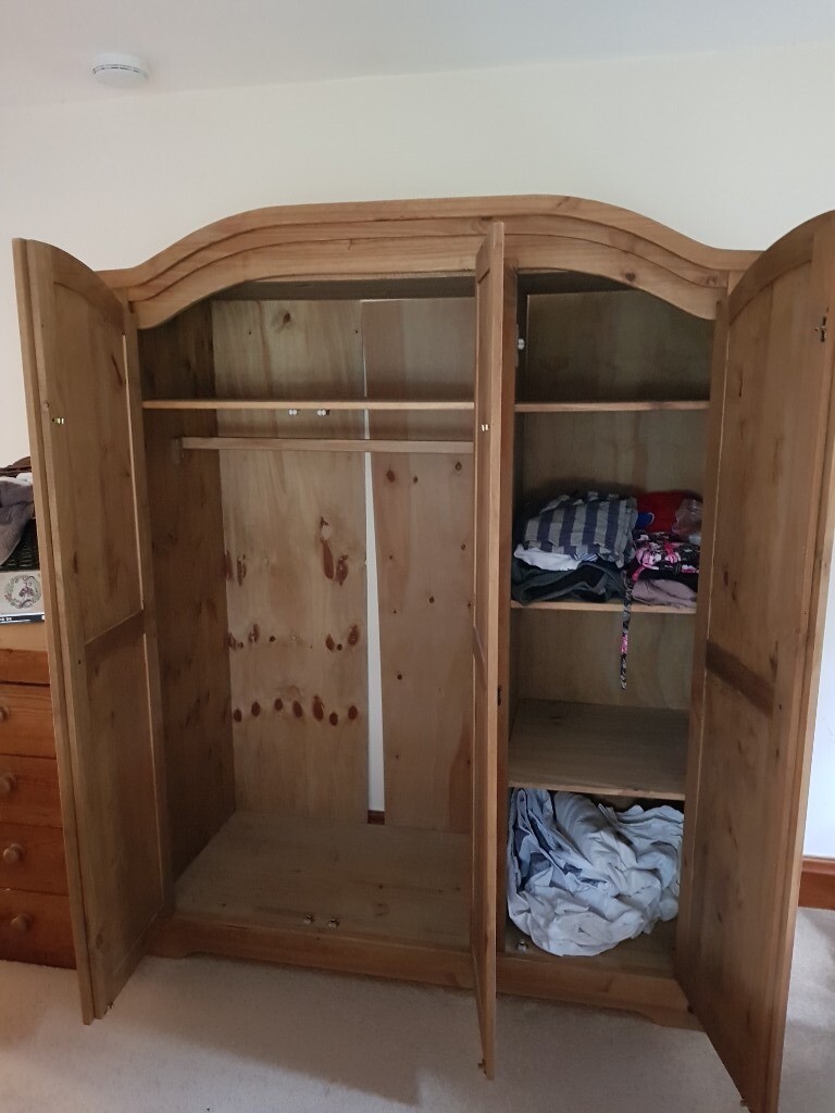 Large 3 door pine wardrobe in Oxford, Oxfordshire Gumtree