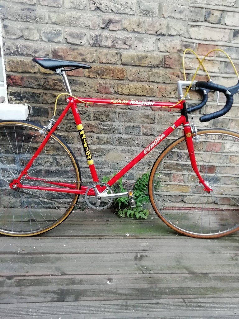 Raleigh Team Europa classic vintage single speed bicycle in Bethnal