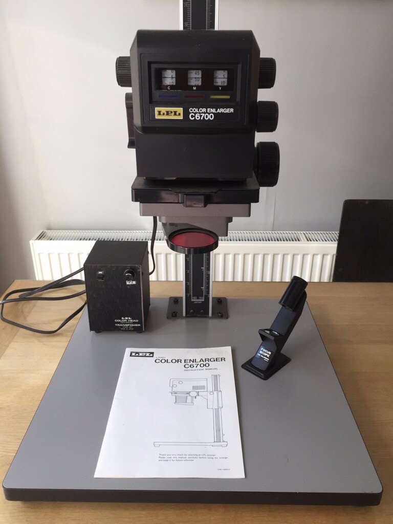 Photographic Enlarger with Colour Head, Darkroom Equipment & Books in