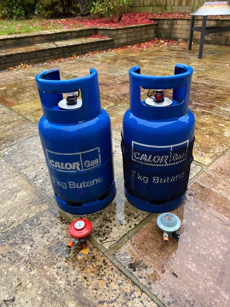 2 x 7kg calor gas bottles with 2 regulators in Cwmbran, Torfaen Gumtree