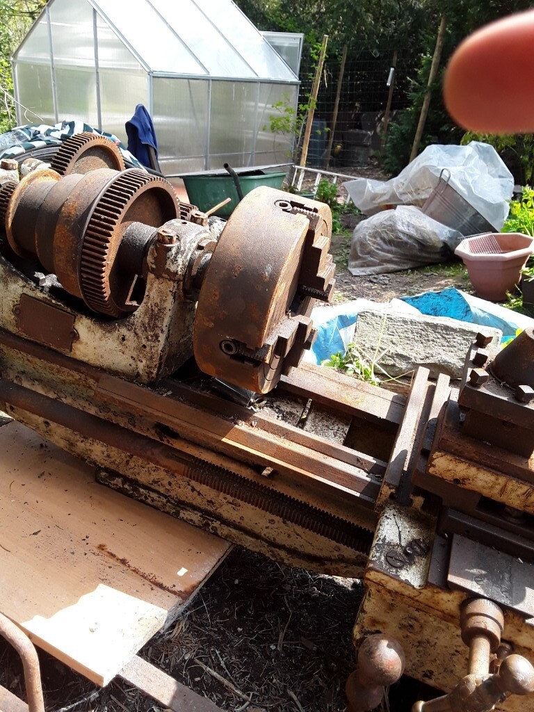 Large metal turning lathe, 8 inch 4 jaw chuck in Brecon, Powys Gumtree