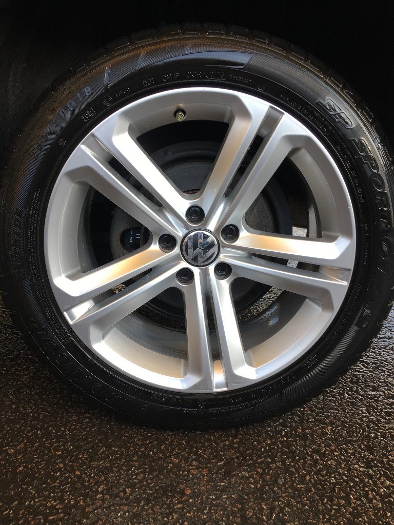 4 X Genuine VW Volkswagen Tiguan 18" inch MALLORY RLine alloy wheels