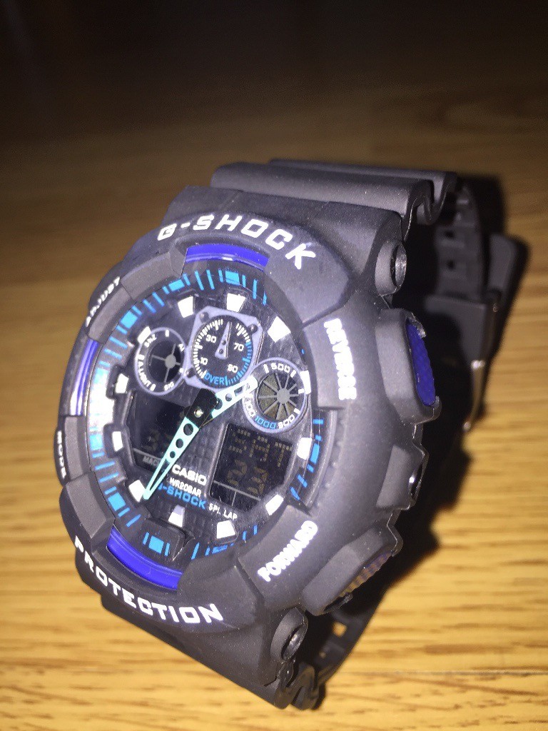 Casio GShock 5081 GA-100 (Black/Blue&White)