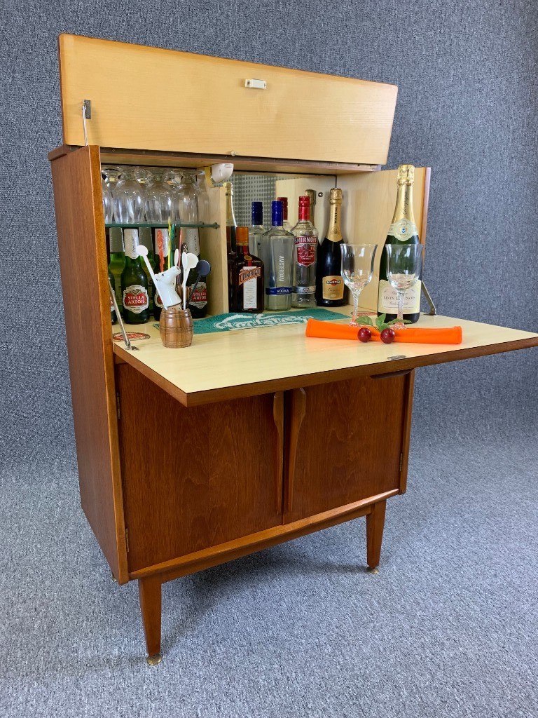 Teak Cocktail Bar Drinks Cabinet G Plan Era Retro Home Bar