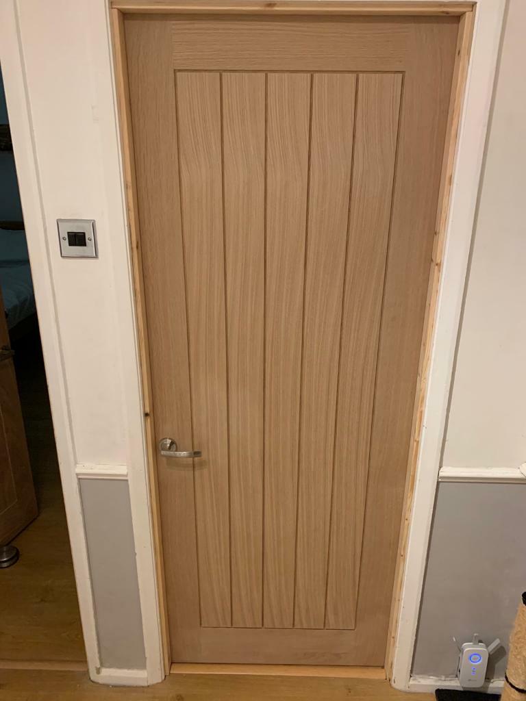 2x B&q oak effect doors in Torquay, Devon Gumtree