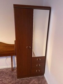 Darwin B Q Tall Oak Effect Corner Cupboard Wardrobe Southend