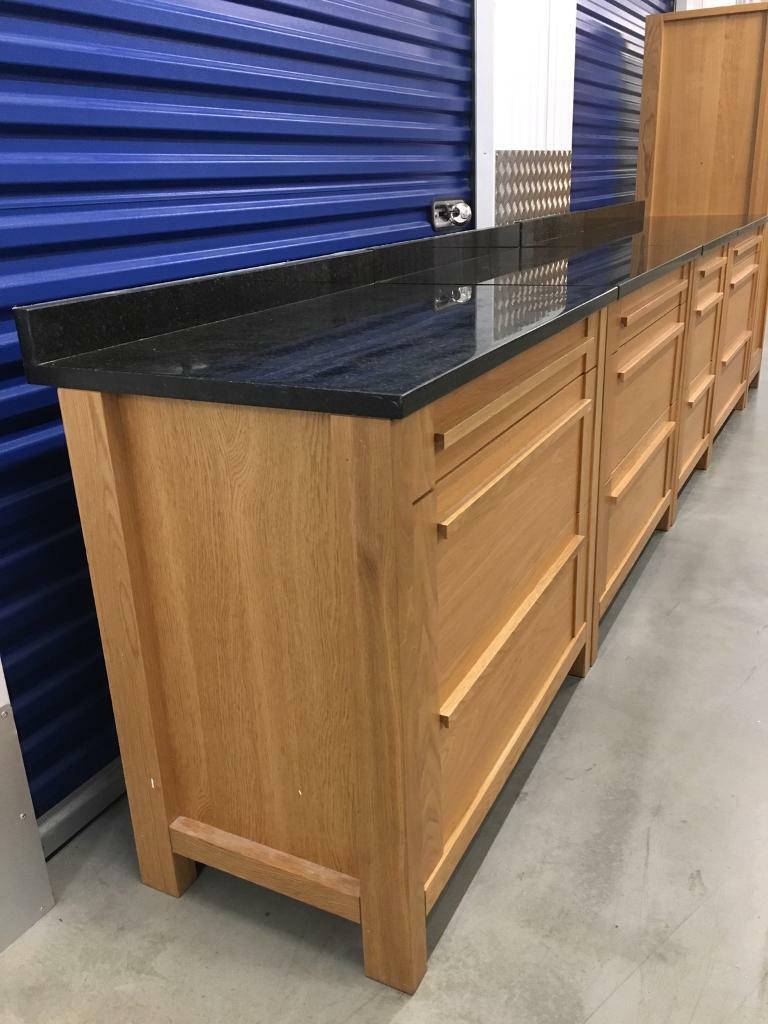 Marks & Spencer Sonoma Oak freestanding kitchen inc larder Laura Ashley