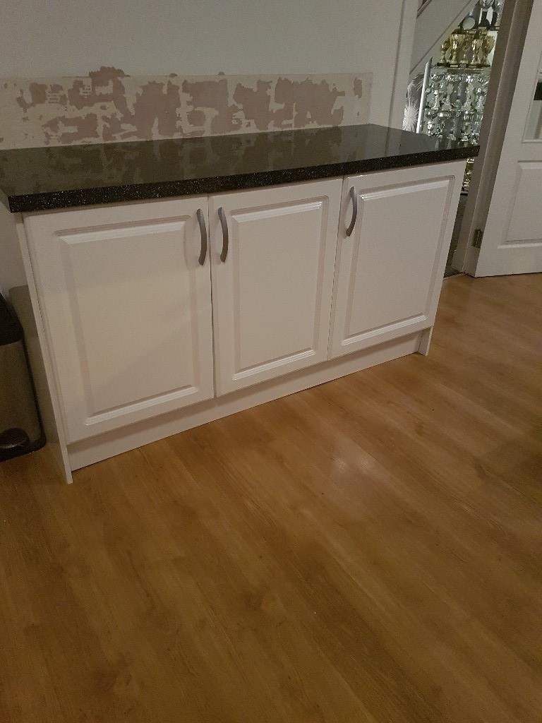 White gloss kitchen doors and handles in Cumbernauld, Glasgow Gumtree