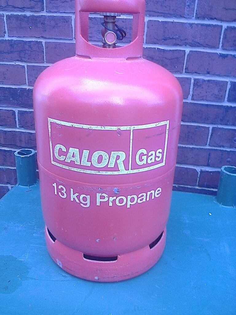 BBQ alternative, 13kg CALOR propane bottle, FULL, Including regulator