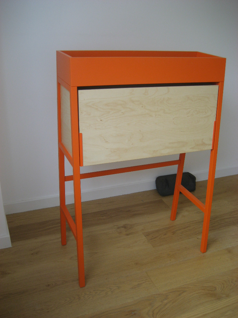 IKEA Orange/birch wood finish desk in Hammersmith, London Gumtree