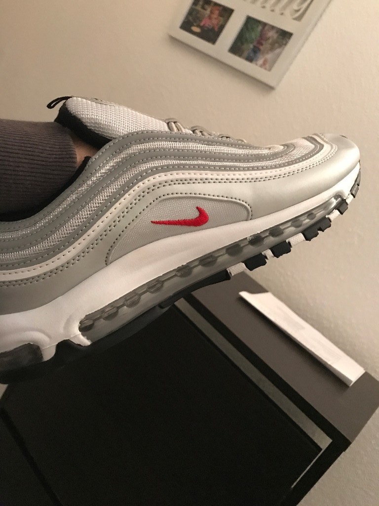 Nike Air Max 97 OG Silver Bullet Size UK 8.5 Eur 43 Brand New Unworn | in Torquay, Devon | Gumtree Nike Air Max 97 OG Silver Bullet Size UK 8.5 Eur 43 Brand New Unworn | in Torquay, Devon | Gumtree