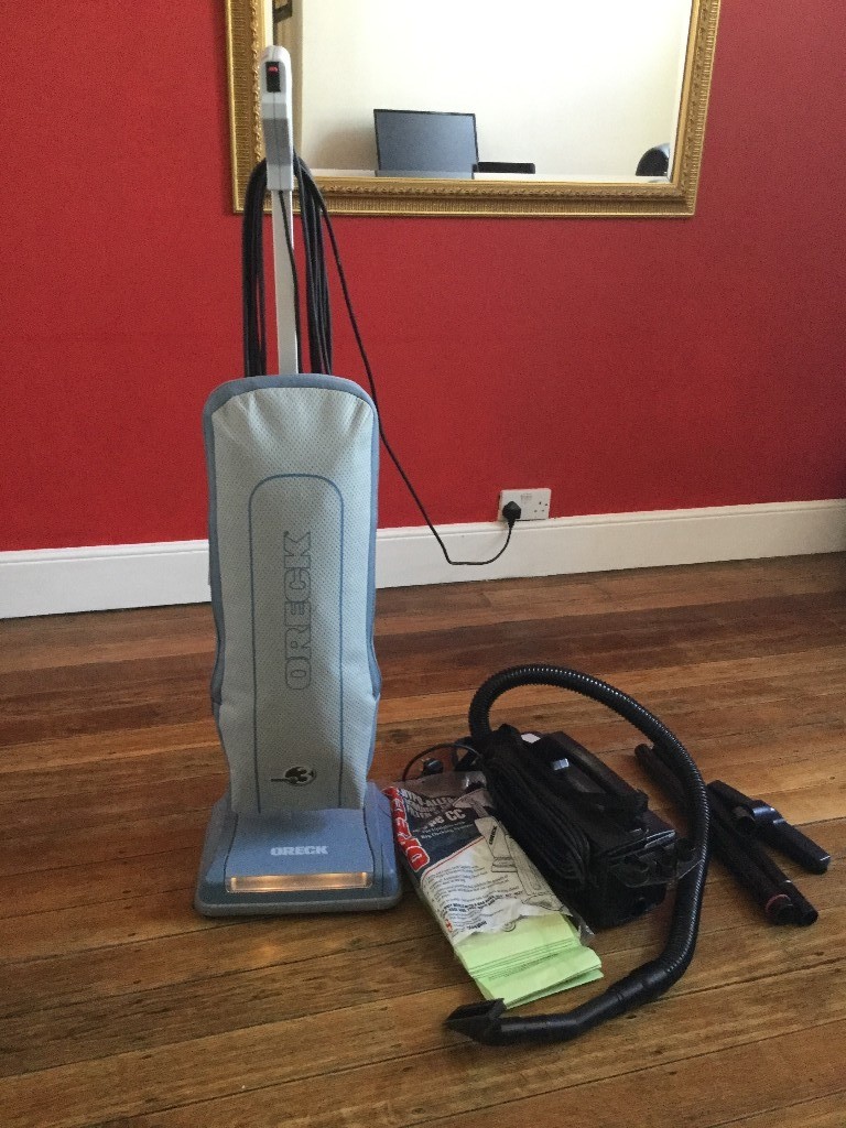 Oreck upright vacuum cleaner plus handheld portable Oreck vacuum