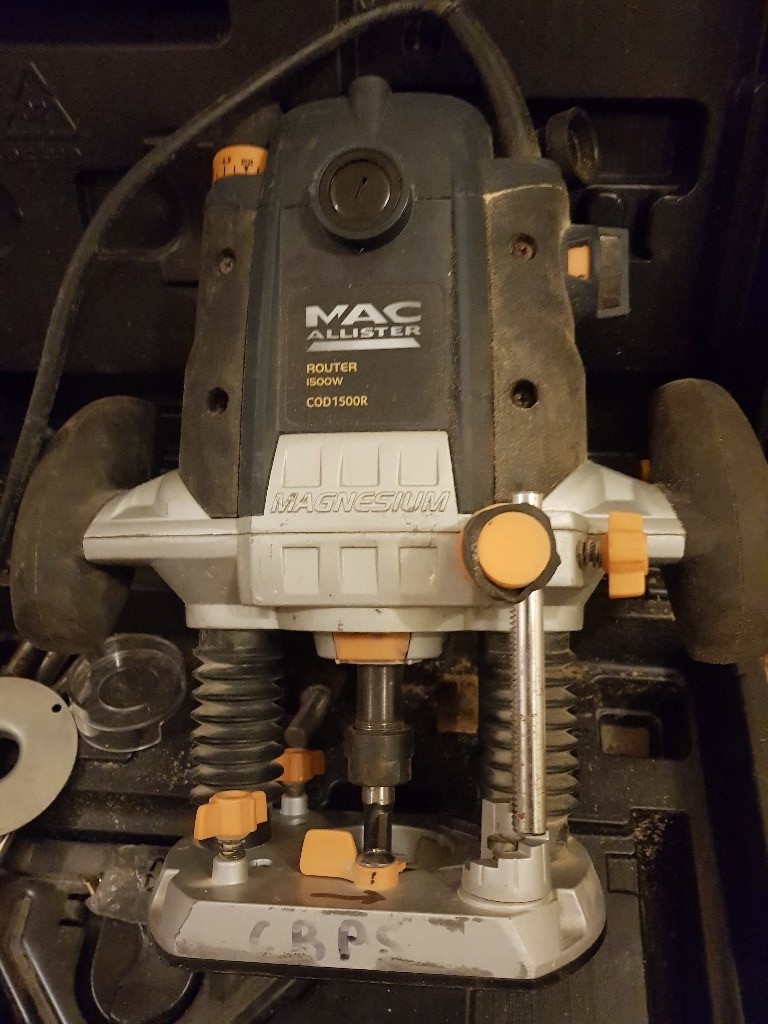 COD1500R Mac Allister Router Heavy Duty 1500w Routing Tool in