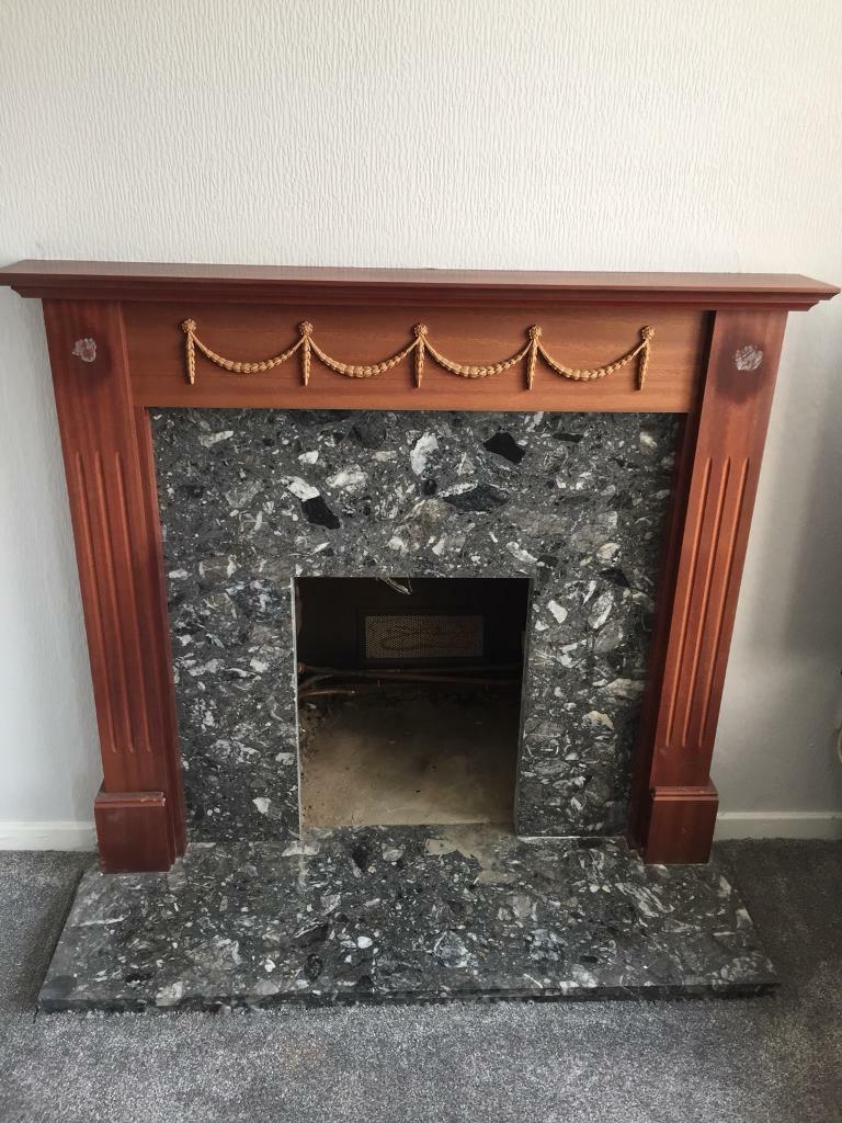 Grey marble fireplace surround *FREE* in Basildon, Essex Gumtree