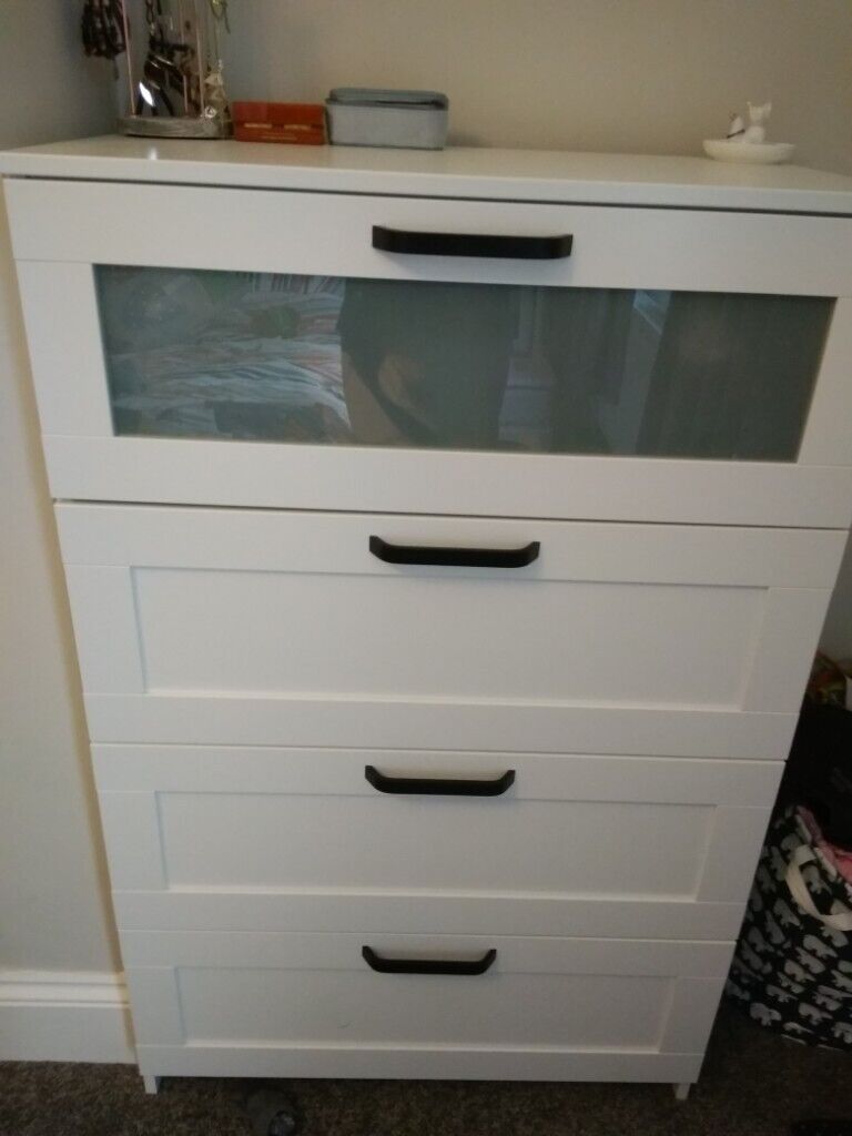 White Ikea Brimnes Chest Of Drawers In Newcastle Tyne And Wear