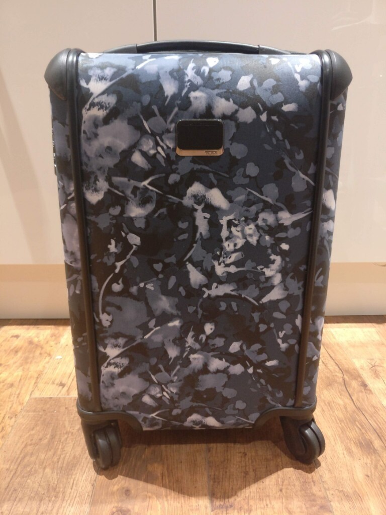 Tumi Tegra Lite Carry On Cabin Luggage Indigo Floral Blue In