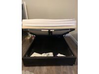King size storage bed with mattress