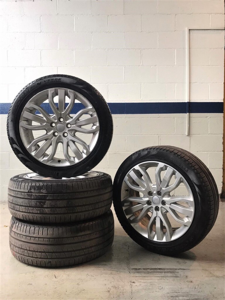 GENUINE LAND ROVER RANGE ROVER STYLE 5007 21" ALLOY WHEELS IN SILVER