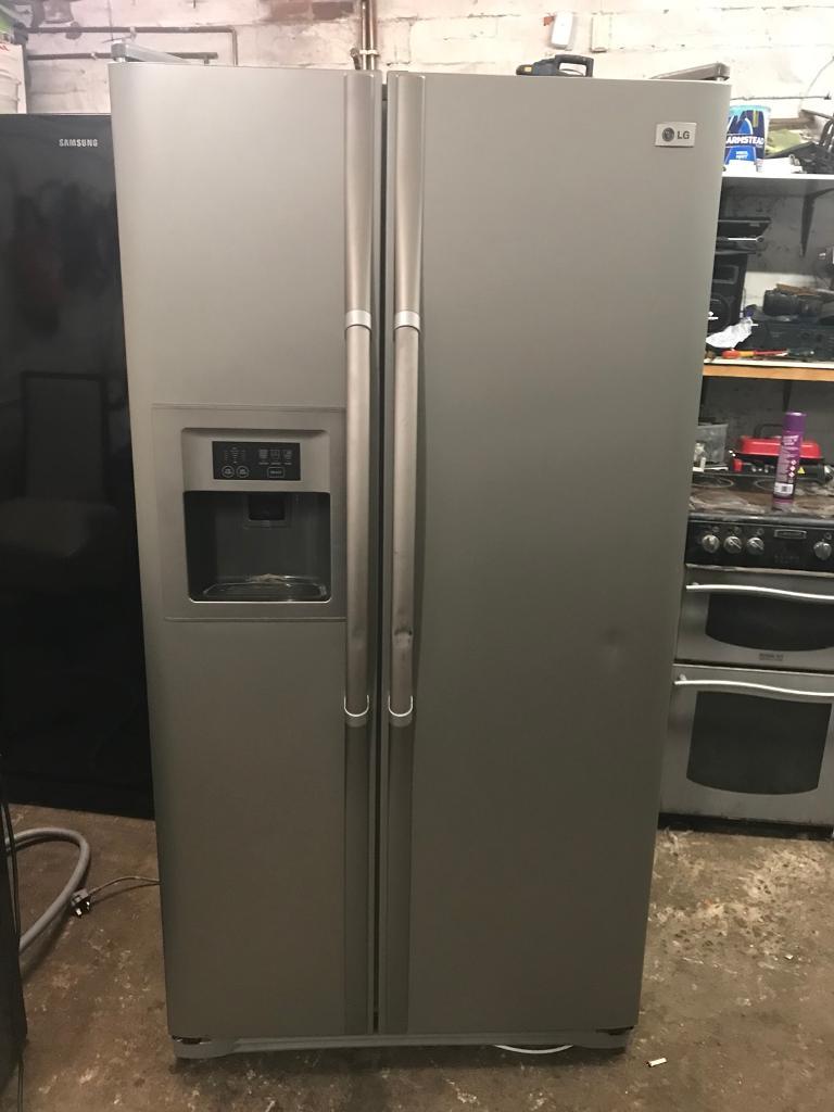 LG Silver American fridge freezer in Leicester, Leicestershire Gumtree