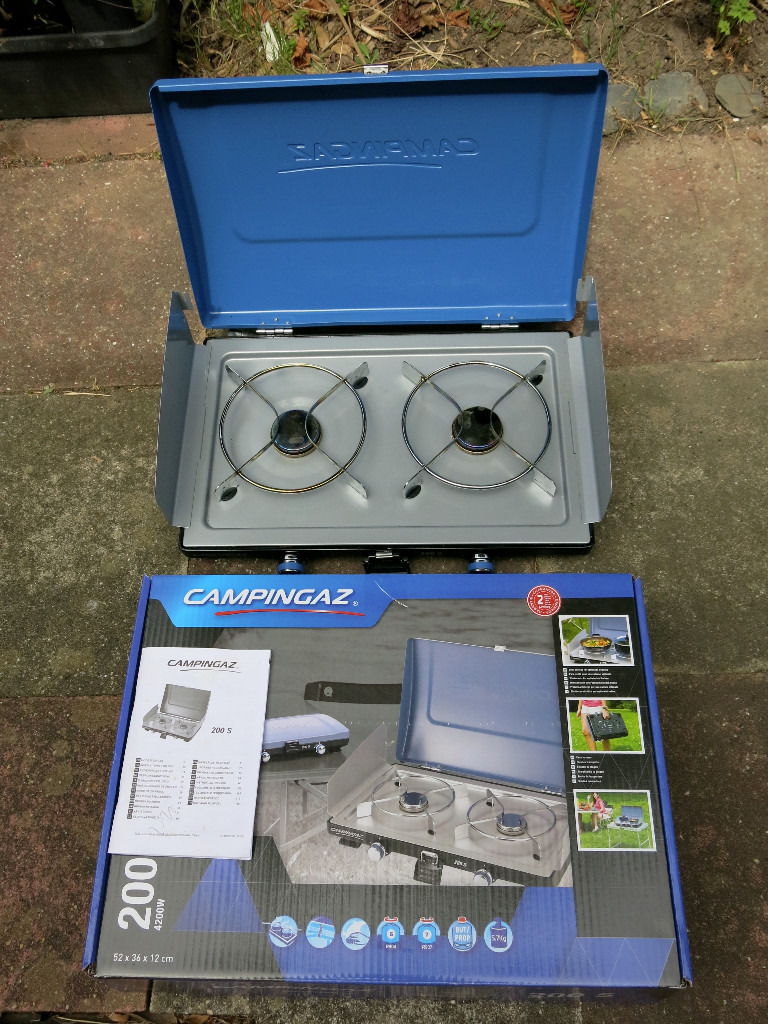 Campingaz 200 S Double Burner Camping Stove for Butane or Propane in