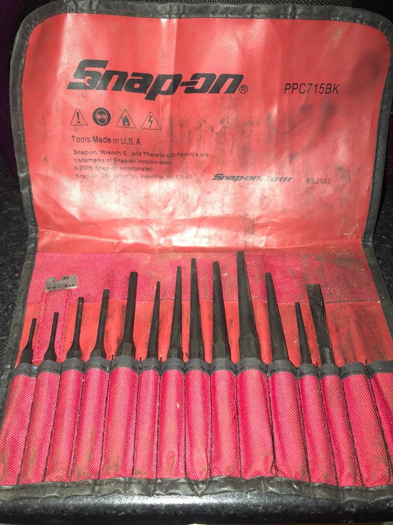 Snapon 16 piece Centre pin,Punch and ChiselSet in Markinch, Fife