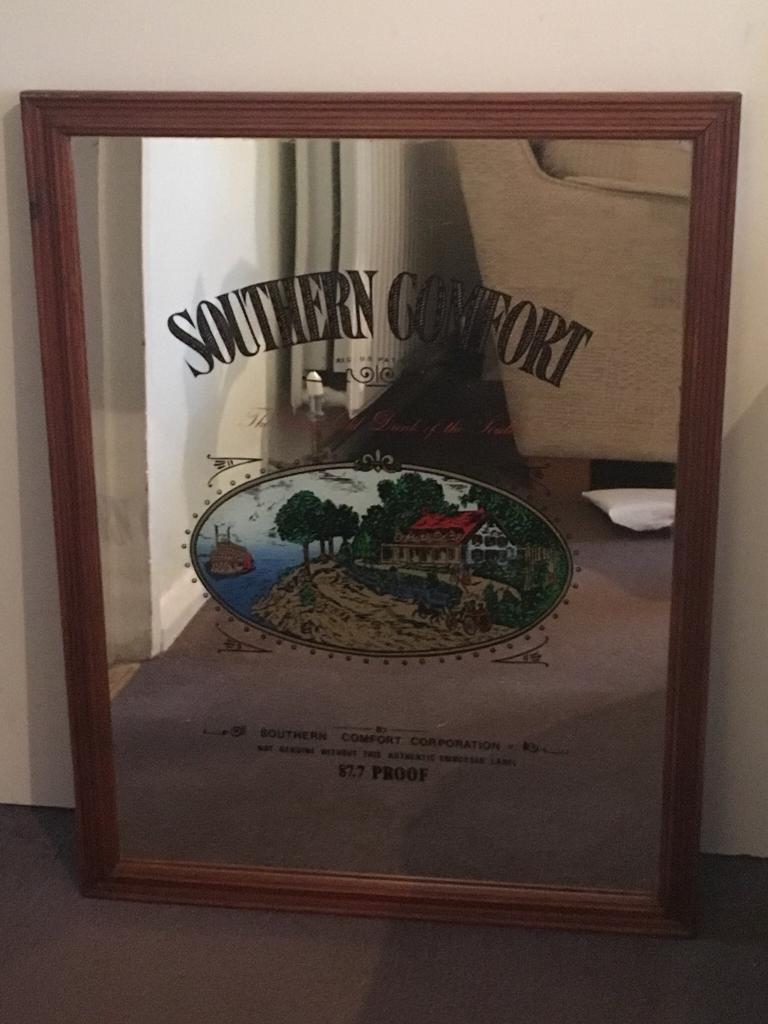 Southern Comfort Mirror Large In Godalming Surrey Gumtree