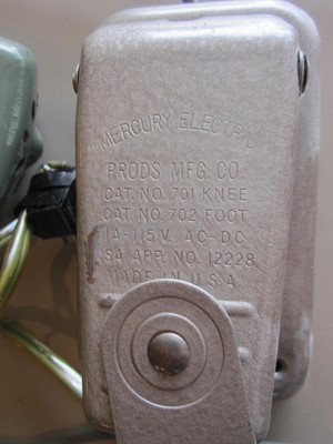 VINTAGE MOTOR, CONTROLLER, AND CORD FROM A MODEL 560 NEW HOME  SEWING MACHINE