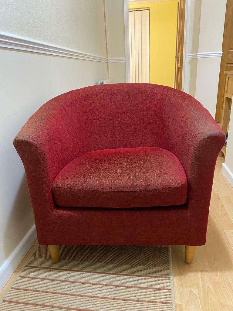 Red arm chair in Tonbridge, Kent Gumtree